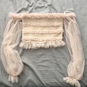 Mabel: Off the shoulder crop top